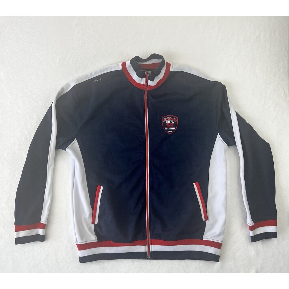VINTAGE MEN'S AKADEMIKS VARSITY TOUR DE FORCE GRAND PRIX 1999 TRACK JACKET SZ XL